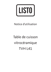 Listo TVH L41 Notice D'utilisation