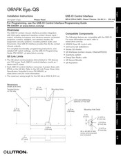 Lutron GRAFIK Eye QS Serie Instructions D'installation