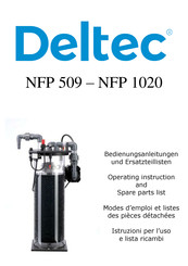 Deltec NFP 1020 Mode D'emploi Et Liste Des Pièces Détachées