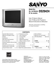 Sanyo DS20424 Manuel D'instructions