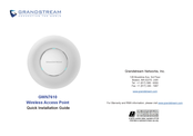Grandstream Networks GWN7610 Guide D'installation Rapide