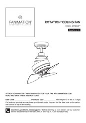 Fanimation ROTATION FP8018 Serie Mode D'emploi