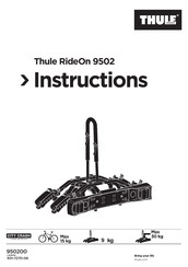 Thule RideOn 9502 Manuel D'instructions