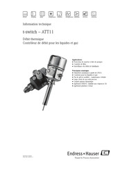 Endress+Hauser t-switch ATT11 Information Technique
