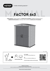 Keter Factor 6x3 17197903 Mode D'emploi