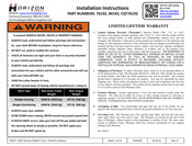 Horizon Global CQT76192 Instructions D'installation