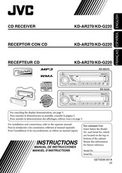 JVC KD-G220 Manuel D'instructions