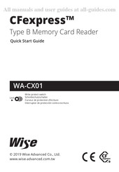 Wise CFexpress WA-CX01 Guide De Démarrage Rapide