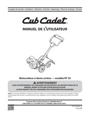 Cub Cadet RT 35 Manuel De L'utilisateur