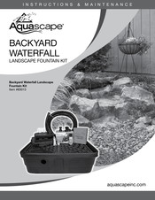 AquaScape 83013 Instructions Et Entretien