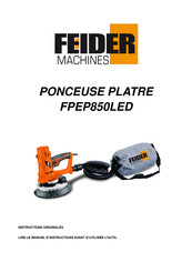 FEIDER Machines FPEP850LED Instructions Originales