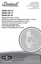 Petsafe Drinkwell Grand Chien DOGC-UK-17 Manuel D'utilisation