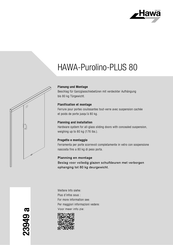 hawa Purolino-PLUS 80 Instructions De Montage