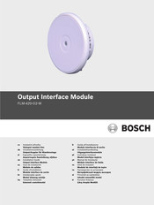 Bosch FLM-420-O2-W Guide D'installation