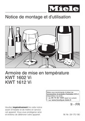Miele KWT 1612 Vi Notice De Montage Et D'utilisation