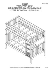 Maxwood Furniture 210201 Instructions D'assemblage