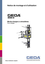 GEDA 200Z Notice De Montage Et D'utilisation