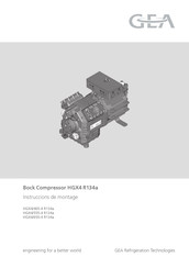 GEA HGX4/650-4 R134a Instructions De Montage