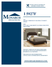 Monarch Specialties I 5927F Instructions D'assemblage