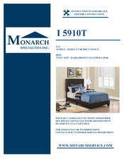 Monarch Specialties I 5910T Instructions D'assemblage