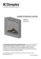 Dimplex BFSL33 Guide D'installation