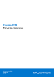 Dell Inspiron 3020 Manuel De Maintenance