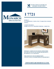 Monarch Specialties I 7721 Instructions D'assemblage