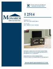 Monarch Specialties I 2514 Instructions D'assemblage