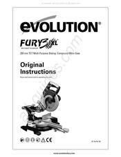 Evolution FURY3-XL Instructions D'origine