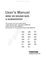 Toshiba SBW10 Mode D'emploi