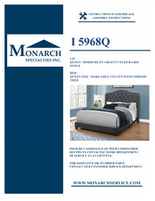 Monarch Specialties I 5968Q Instructions D'assemblage