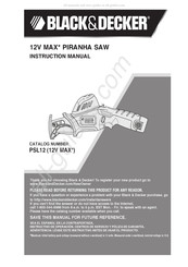 Black & Decker PSL12 Manuel D'instructions