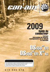 BRP Can-am DS 450MC EFI 2009 Guide Du Conducteur