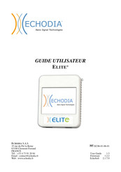 ECHODIA ELITE Guide Utilisateur