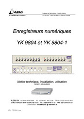 AEM securite YK 9804-1 Notice Technique