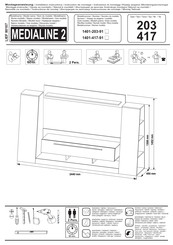 trendteam MEDIALINE 2 1401-417-91 Instructions De Montage