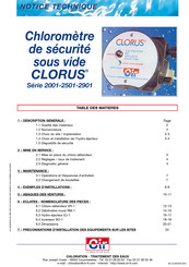 CIR CLORUS 2001 Serie Notice Technique