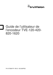 TruVision TVE-1620 Guide De L'utilisateur