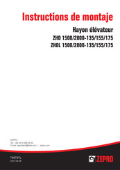 Zepro ZHDL 2000-135 Instructions De Montage