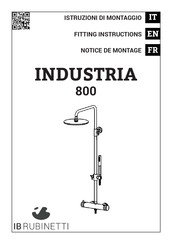 IB RUBINETTI INDUSTRIA 800 Notice De Montage