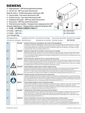 Siemens LI-T-0160 FSF Serie Instructions De Montage