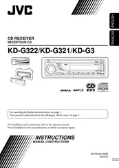 JVC KD-G321 Manuel D'instructions