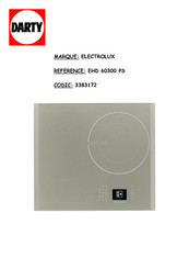 Electrolux EHD60300PS Notice D'utilisation