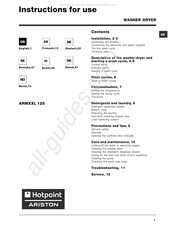 Hotpoint Ariston ARMXXL 125 Mode D'emploi