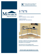 Monarch Specialties I 7171 Instructions D'assemblage