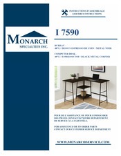 Monarch Specialties I 7590 Instructions D'assemblage