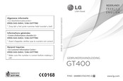 LG GT400 Guide De L'utilisateur