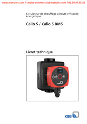 KSB Calio S BMS Livret Technique