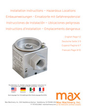 Max Machinery EX295 Instructions D'installation