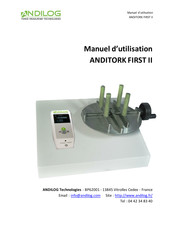 ANDILOG ANDITORK FIRST II Manuel D'utilisation